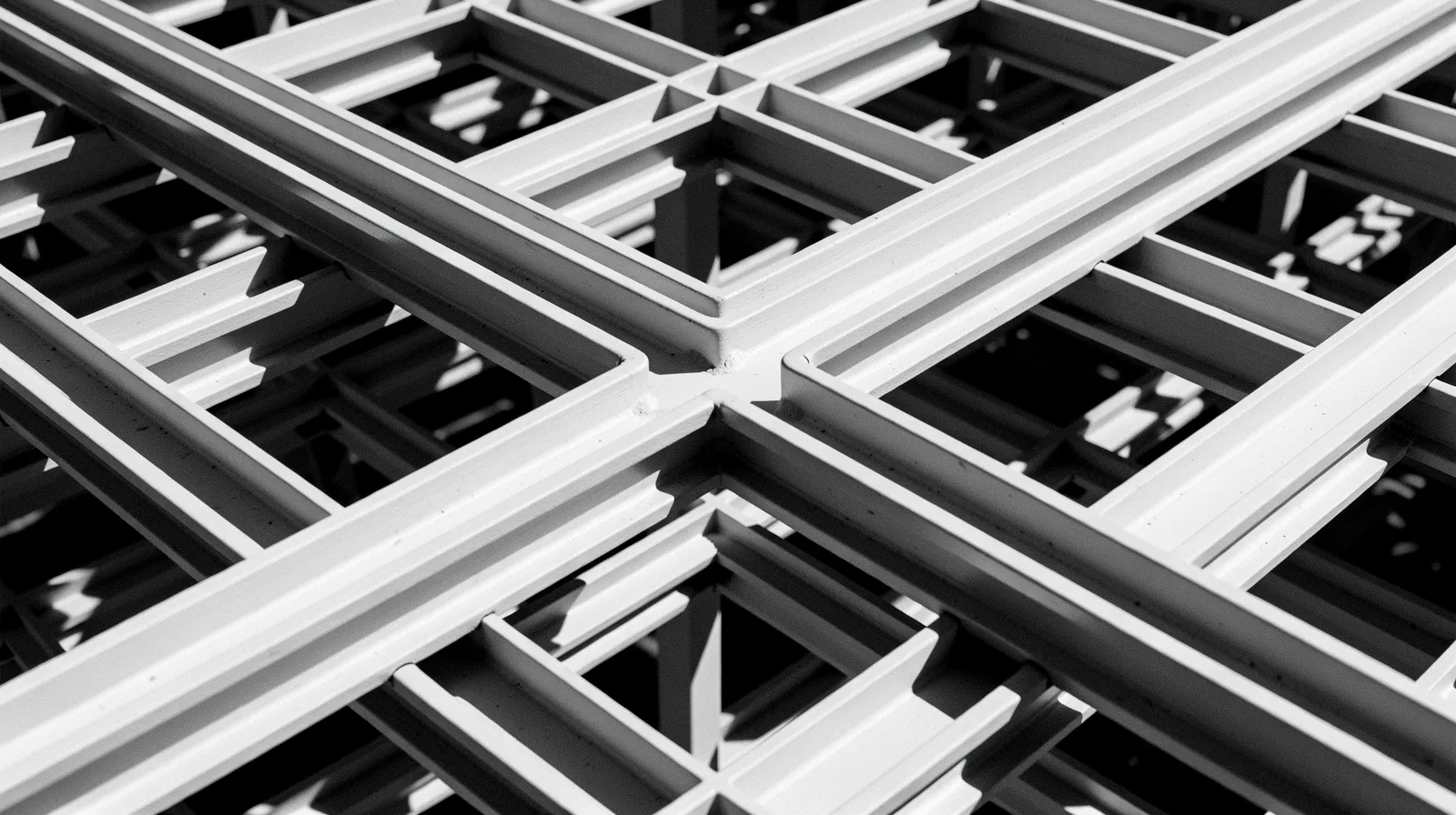 Geometric architectural core representing linear dimensionality